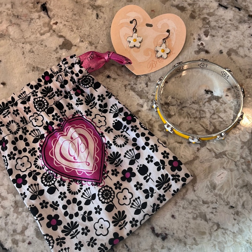 Brighton Yellow Daisy Bangle Bracelet